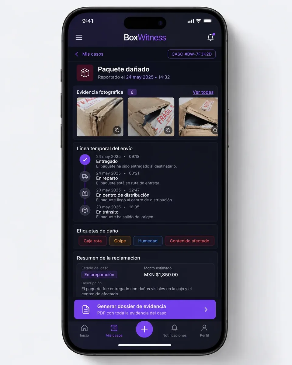 Mockup conceptual de boxwitness: el problema.