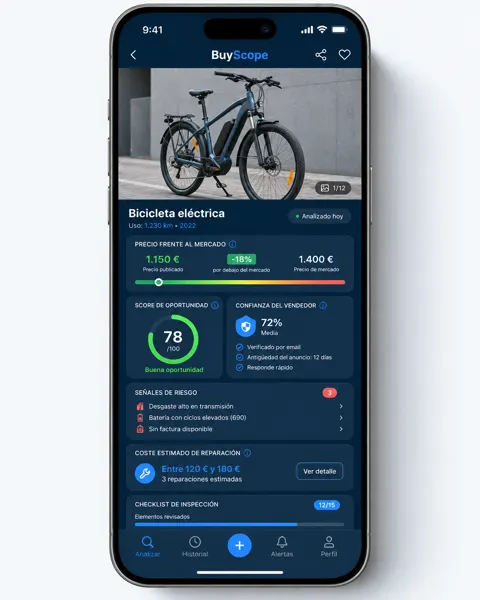 Mockup conceptual de buyscope: el problema.